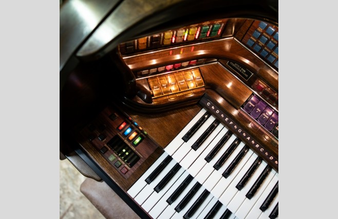 Used Lowrey Majesty DLX Cherry Organ All Inclusive Top Grade Package (SN:510D604K023178) - Image 7